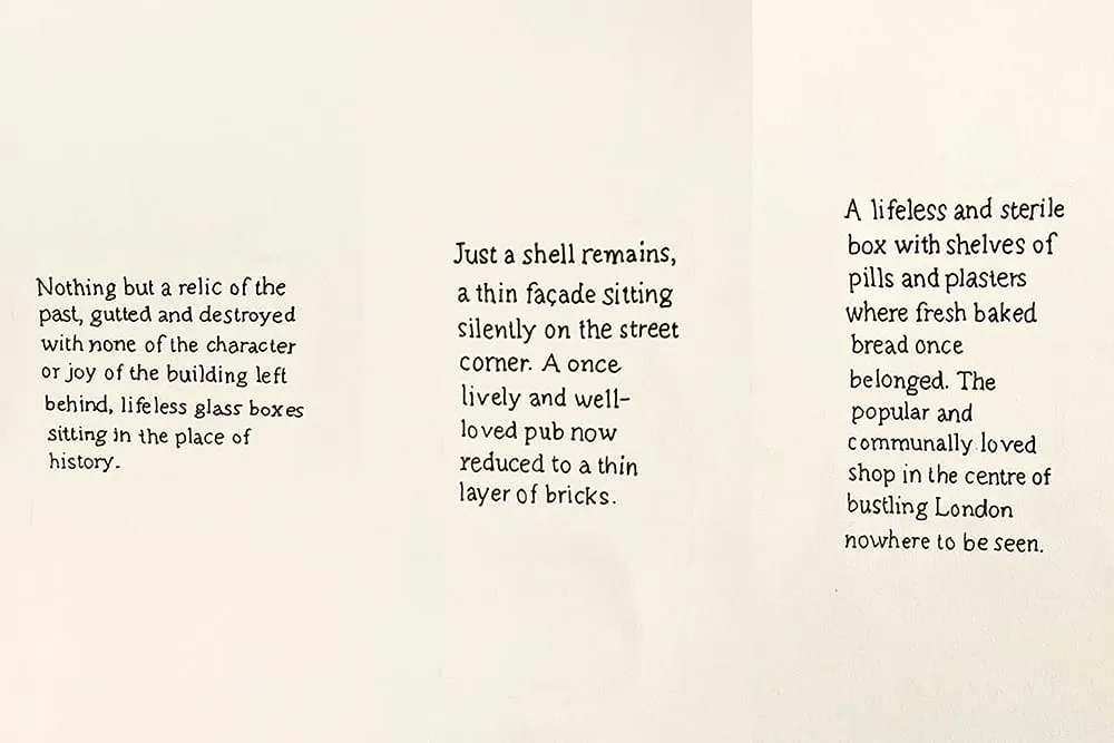 ezra tunley - facade text