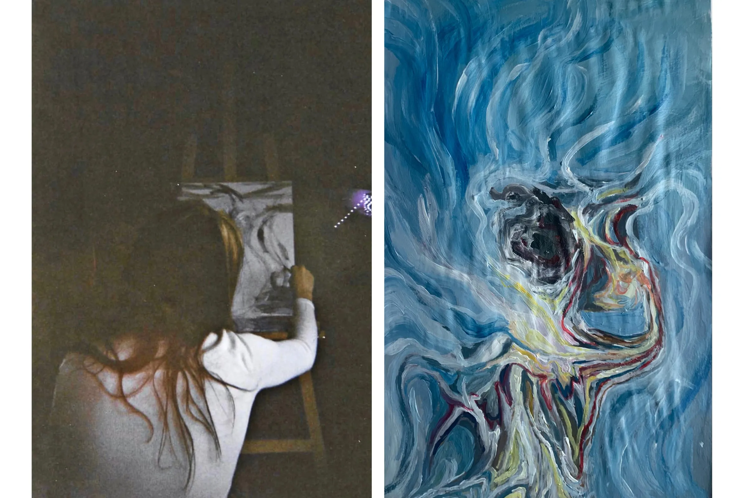 Jenna Tatham behind the scenes.